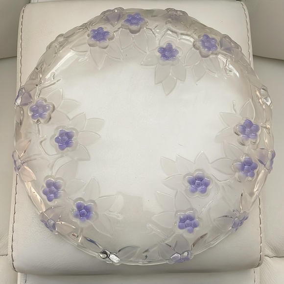 Mikasa Lavendar Floral Fields Serving Platter 13 inch Vintage - Picture 3 of 6